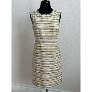 Tory Burch Women’s 6 Tweed Sheath Dress Nicole Sleeveless Knee Length Career‎